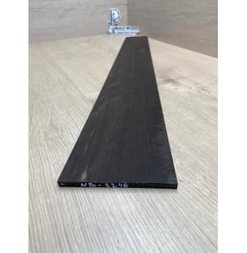 Эбен Чёрный заготовка накладки для бас-гитары Смешанный АА 8(7)х116-83х691 мм-2