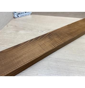 Ясень Печеный 180гр Волнистый заготовка грифа для Безголовой гитары Смешанный А Волна АА 25х85х640 мм (Уценка-сучки)-5