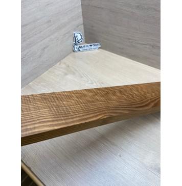 Ясень Печеный 180гр Волнистый заготовка грифа для Безголовой гитары Смешанный А Волна АА 25х85х640 мм (Уценка-сучки)-9