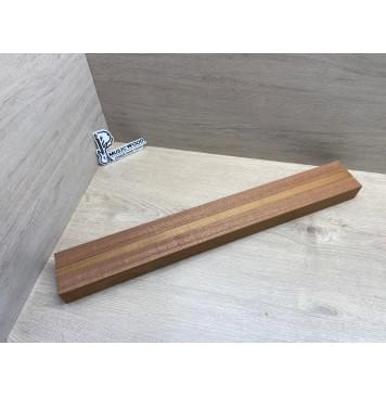 Сапели/Клён Печёный 180гр заготовка для переклеенного грифа электрогитары Радиал АА 45х(33-17-33)х665 мм - из 3 частей-0