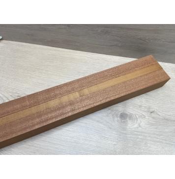 Сапели/Клён Печёный 180гр заготовка для переклеенного грифа электрогитары Радиал АА 45х(33-17-33)х665 мм - из 3 частей-2