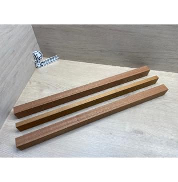 Сапели/Клён Печёный 180гр заготовка для переклеенного грифа электрогитары Радиал АА 45х(33-17-33)х665 мм - из 3 частей-6