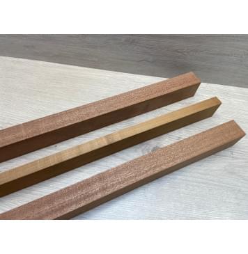 Сапели/Клён Печёный 180гр заготовка для переклеенного грифа электрогитары Радиал АА 45х(33-17-33)х665 мм - из 3 частей-7