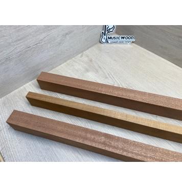 Сапели/Клён Печёный 180гр заготовка для переклеенного грифа электрогитары Радиал АА 45х(33-17-33)х665 мм - из 3 частей-10