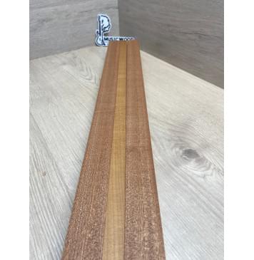 Сапели/Клён Печёный 180гр заготовка для переклеенного грифа электрогитары Радиал АА 45х(33-17-33)х665 мм - из 3 частей-4