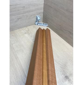 Сапели/Клён Печёный 180гр заготовка для переклеенного грифа электрогитары Радиал АА 45х(33-17-33)х665 мм - из 3 частей-5