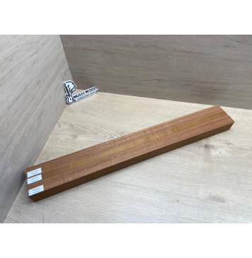 Сапели/Клён Печёный 180гр заготовка для переклеенного грифа электрогитары Радиал АА 45х(33-17-33)х665 мм - из 3 частей-9