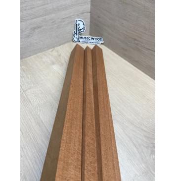 Сапели заготовка грифа электрогитары Радиал АА 43х(31-18-31)х710 мм - из 3 частей-8