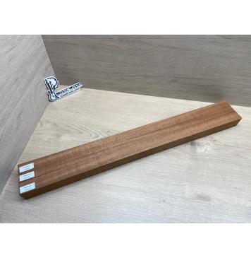 Сапели заготовка грифа электрогитары Радиал АА 43х(31-18-31)х710 мм - из 3 частей-9