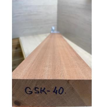 Сапели заготовка сквозного грифа гитары Радиал А 42х119х1140 мм (Уценка-мелкие сучки,трещины)-11