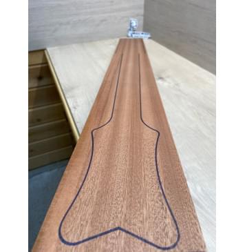 Сапели заготовка сквозного грифа гитары Радиал А 42х119х1140 мм (Уценка-мелкие сучки,трещины)-8