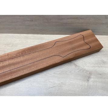 Сапели заготовка сквозного грифа гитары Радиал ААА 43х119х1105 мм-2