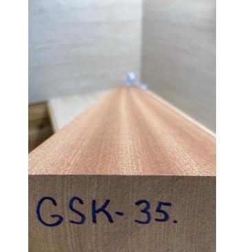 Сапели заготовка сквозного грифа гитары Радиал ААА 44х120х1115 мм-2