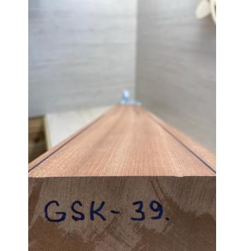 Сапели заготовка сквозного грифа гитары Радиал АА 44х118х1110 мм-1