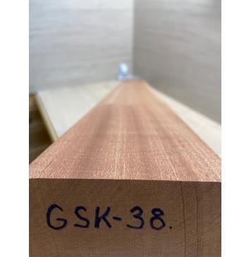 Сапели заготовка сквозного грифа гитары Радиал АА 44х100-96х1100 мм-4