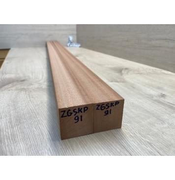 Сапели заготовка для переклеенного сквозного грифа гитары Радиал ААААА 47х(44-44)х1235 мм-1