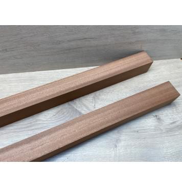 Сапели заготовка для переклеенного сквозного грифа гитары Радиал ААААА 47х(44-44)х1235 мм-9