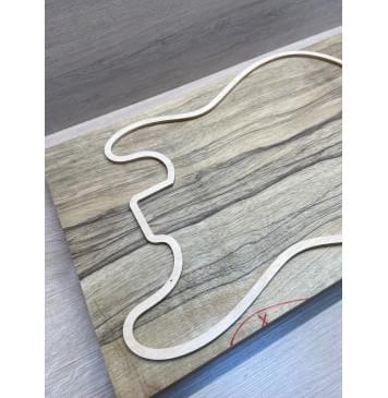 Корина Чёрная заготовка корпуса Радиал ААА 52х333х545 мм, 625 кг/м3, Массив-5