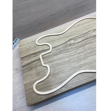 Корина Чёрная заготовка корпуса Радиал ААА 52х330х533 мм, 625 кг/м3, Массив-9