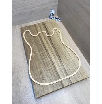 Корина Чёрная заготовка корпуса Радиал ААААА 52х330-325х569 мм, 625 кг/м3, Массив-5