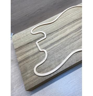 Корина Чёрная заготовка корпуса Радиал ААААА 52х330-325х569 мм, 625 кг/м3, Массив-11