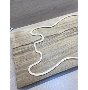 Корина Чёрная заготовка корпуса Радиал ААА 47х335х583 мм, 625 кг/м3, Массив-8