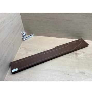 Венге заготовка грифа Радиал ААА 29х(97-87)х718 мм-11