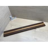 Венге/Клён Печёный 180гр заготовка для переклеенного грифа электрогитары Радиал А Радиал АА 24х(33-20-32)х750 мм - из 3 частей (Уценка-свилеватость)