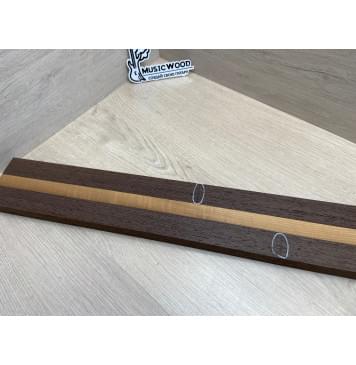 Венге/Клён Печёный 180гр заготовка для переклеенного грифа электрогитары Радиал А Радиал АА 24х(33-20-32)х750 мм - из 3 частей (Уценка-свилеватость)-2