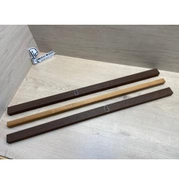 Венге/Клён Печёный 180гр заготовка для переклеенного грифа электрогитары Радиал А Радиал АА 24х(33-20-32)х750 мм - из 3 частей (Уценка-свилеватость)-5