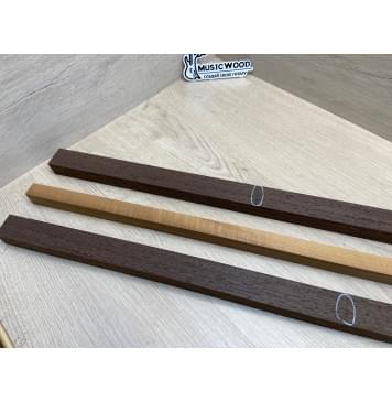 Венге/Клён Печёный 180гр заготовка для переклеенного грифа электрогитары Радиал А Радиал АА 24х(33-20-32)х750 мм - из 3 частей (Уценка-свилеватость)-8