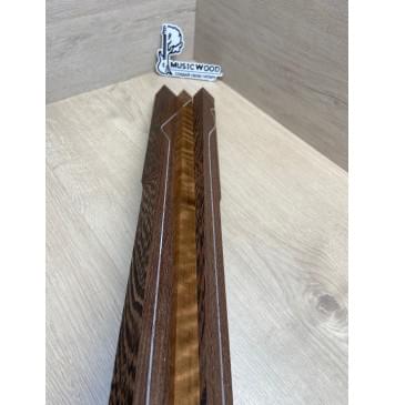 Клён Печёный 180гр/Венге заготовка для переклеенного грифа электрогитары Радиал АА Радиал ААА Волна АА 24х(29.5-21-30)х680 мм - из 3 частей (АКЦИЯ)-5
