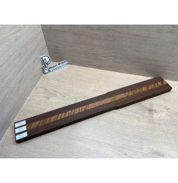 Клён Печёный 180гр/Венге заготовка для переклеенного грифа электрогитары Радиал АА Радиал ААА Волна АА 24х(29.5-21-30)х680 мм - из 3 частей (АКЦИЯ)-7