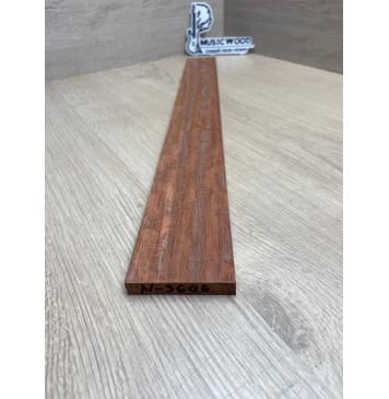 Бубинго Пламя заготовка накладки для электрогитары Радиал ААААА 9х62-53х525 мм-4