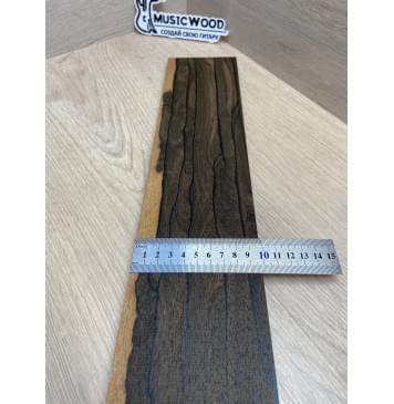 Зирикот заготовка накладки для электрогитары Радиал ААААА 11х107-88х617 мм-4