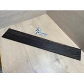 Эбен Чёрный Волнистый заготовка накладки для бас-гитары Радиал АА Волна ААА 8х116-89х690 мм