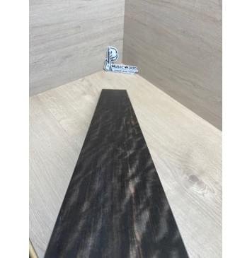 Эбен Чёрный Волнистый заготовка накладки для бас-гитары Радиал АА Волна ААА 8х116-89х690 мм-6