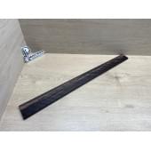 Эбен Чёрный Волнистый заготовка накладки для бас-гитары Радиал АА Волна ААА 9х67-49х690 мм