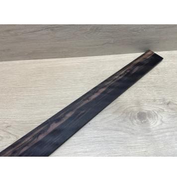 Эбен Чёрный Волнистый заготовка накладки для бас-гитары Радиал АА Волна ААА 9х67-49х690 мм-2