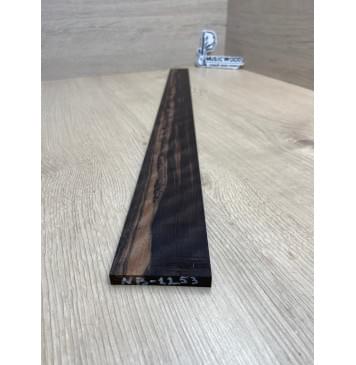 Эбен Чёрный Волнистый заготовка накладки для бас-гитары Радиал АА Волна ААА 9х67-49х690 мм-1