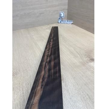 Эбен Чёрный Волнистый заготовка накладки для бас-гитары Радиал АА Волна ААА 9х67-49х690 мм-4