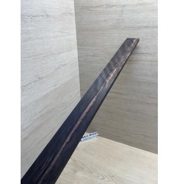 Эбен Чёрный Волнистый заготовка накладки для бас-гитары Радиал АА Волна ААА 9х67-49х690 мм-10