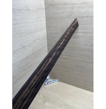 Эбен Чёрный Волнистый заготовка накладки для бас-гитары Радиал АА Волна ААА 9х67-49х690 мм-9