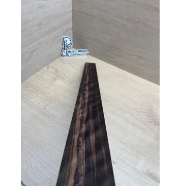 Эбен Чёрный Волнистый заготовка накладки для бас-гитары Радиал АА Волна ААА 9х67-49х690 мм-6