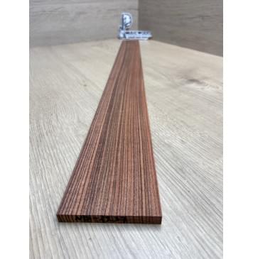 Палисандр Бразильский Сантос заготовка накладки для бас-гитары Радиал ААААА 8х77-62х740 мм-1