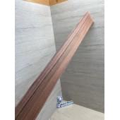 Палисандр Бразильский Сантос заготовка накладки для бас-гитары Радиал ААААА 8х77-62х740 мм