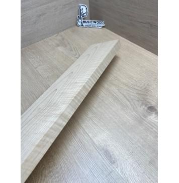 Клён Белый Явор, Волнистый заготовка грифа для электрогитары Смешанный А Волна А 27х120х805 мм (Уценка-сучки)-11