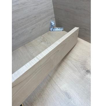 Клён Белый Явор, Волнистый заготовка грифа для электрогитары Смешанный А Волна А 27х120х805 мм (Уценка-сучки)-18