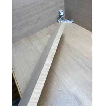 Клён Белый Явор, Волнистый заготовка грифа для электрогитары Смешанный А Волна А 27х120х805 мм (Уценка-сучки)-14