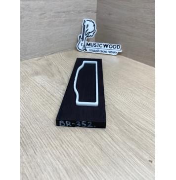 Граб Black заготовка для бриджа акустической гитары Смешанный ААААА 11х64х210 мм-3